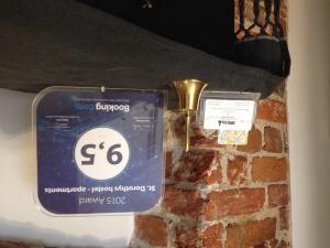 Certifikát, ocenenie alebo iný dokument vystavený v ubytovaní St. Dorothys hostel - apartments