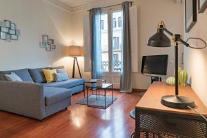 Posezení v ubytování Habitat Apartments Paseo de Gracia Suite