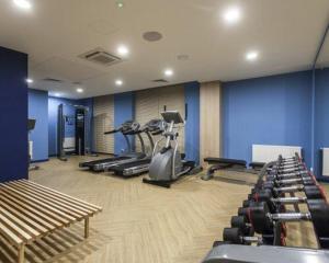 Fitness centrum a/nebo fitness zařízení v ubytování Gdańsk by the river