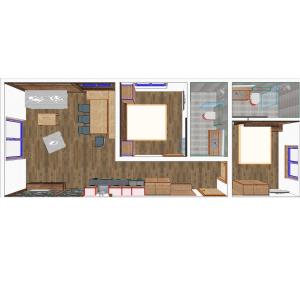 Plán poschodí v ubytovaní Fetz Luxury Appartements