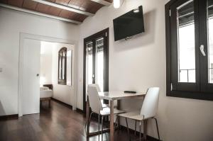 Postel nebo postele na pokoji v ubytování Barcelona Beach Apartments