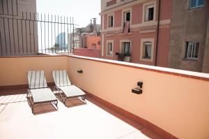 Balkón nebo terasa v ubytování Barcelona Beach Apartments