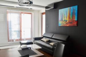 Posezení v ubytování Apartament Wzgórze Słowików
