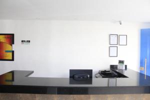 Η κουζίνα ή μικρή κουζίνα στο Hotel Pereira 421