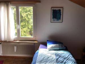 Postel nebo postele na pokoji v ubytování Bed n Breakfast Obermumpf