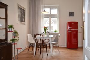 Kuchyň nebo kuchyňský kout v ubytování Apartmán u Masaryka
