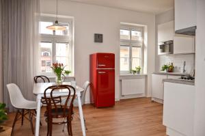 Kuchyň nebo kuchyňský kout v ubytování Apartmán u Masaryka