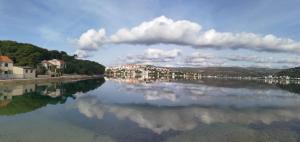 a view of a large body of water at Beach Apartments Rogoznica in Rogoznica