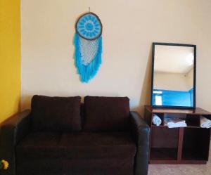 Istumisnurk majutusasutuses Hostal Las Cruces