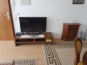 En tv och/eller ett underhållningssystem på Apartment 1
