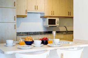 Kuchnia lub aneks kuchenny w obiekcie Duerming Park Viveiro