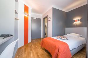 Cama o camas de una habitación en Mandarina Hotel Luxembourg Strassen