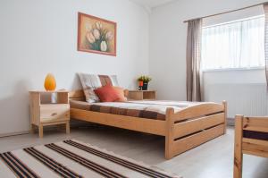 Postel nebo postele na pokoji v ubytování Apartmán Železnice