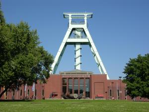 a large tower on top of a building at Hotel Schmerkötter in Bochum