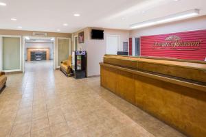 The lobby or reception area at London Travel Inn