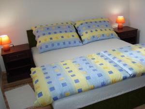 Posteľ alebo postele v izbe v ubytovaní Belle Vue