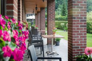 Zahrada ubytování Auberge de la Lesse