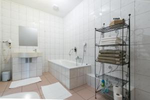 Koupelna v ubytování Auberge de la Lesse