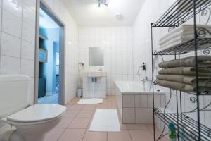 Koupelna v ubytování Auberge de la Lesse
