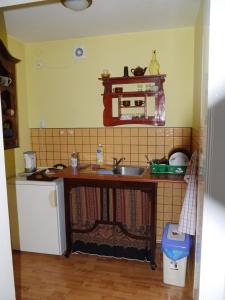 Kuchyňa alebo kuchynka v ubytovaní Pod kasztanem gospodarstwo agroturystyczne