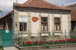 um edifício antigo com um cão numa janela em Bari Tanya em Kisnána