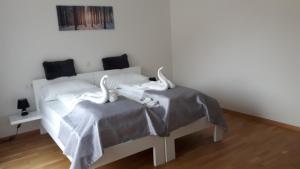 Letto o letti in una camera di Gästezimmer Hurem