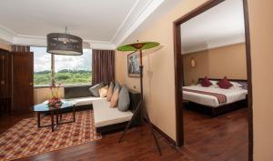 Katil atau katil-katil dalam bilik di Rose Garden Hotel
