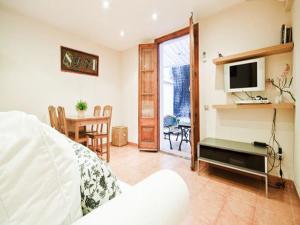 TV a/nebo společenská místnost v ubytování Top Barcelona Apartments