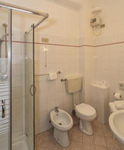 Koupelna v ubytování Hotel Cecile