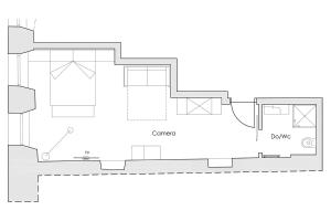 Půdorys ubytování Arcadia Rooms