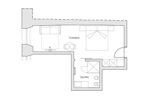 Půdorys ubytování Arcadia Rooms
