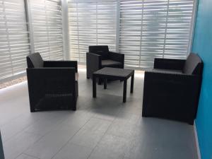 Posezení v ubytování Le Domaine Turquoise