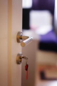 Giường trong phòng chung tại Garni Hotel Hamburg
