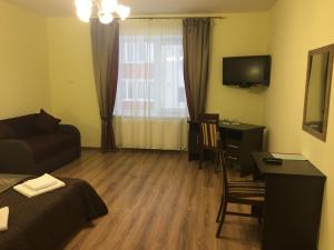 TV a/nebo společenská místnost v ubytování Hotel Karpaty