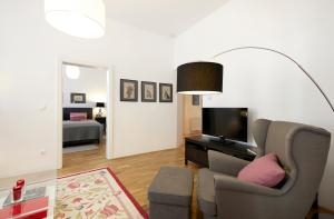 Część wypoczynkowa w obiekcie Apartment Theresiengasse