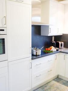 Küche/Küchenzeile in der Unterkunft Ferienwohnung *Wibkes Hüs*