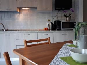 Kuchyň nebo kuchyňský kout v ubytování 3MÙZEN apartments