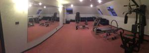 Fitness centrum a/nebo fitness zařízení v ubytování Savant Hotel