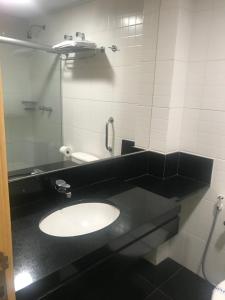 Koupelna v ubytování Hotel Domani