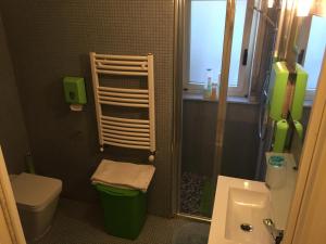 a bathroom with a sink and a toilet and a shower at B&B La Terrazza Sul Mare Taormina in Taormina
