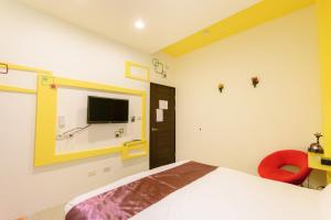 TV i/ili multimedijalni sistem u objektu Tiramisu places Sea view Homestay