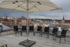 Balkón alebo terasa v ubytovaní Metropol Design Hotel Old Town