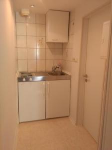 Kuchyň nebo kuchyňský kout v ubytování Spreewald Ferienwohnung Wollgast