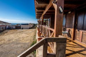 Balkon lub taras w obiekcie Rural Tarifa Beach Las Cabañas