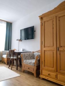 TV a/nebo společenská místnost v ubytování Hotel B&B Steinasäge