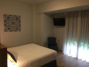 Televízia a/alebo spoločenská miestnosť v ubytovaní Hotel Celanova
