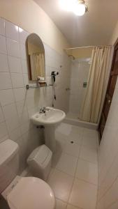Koupelna v ubytování Hostal El Peregrino