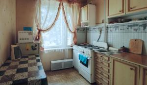 Una cocina o zona de cocina en Econom Apartments near Orekhovo