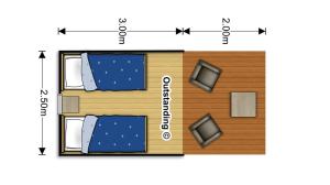 Floor plan ng Camping Moulin de Collonge