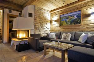 Istumisnurk majutusasutuses Chalets Petry Spa & Relax